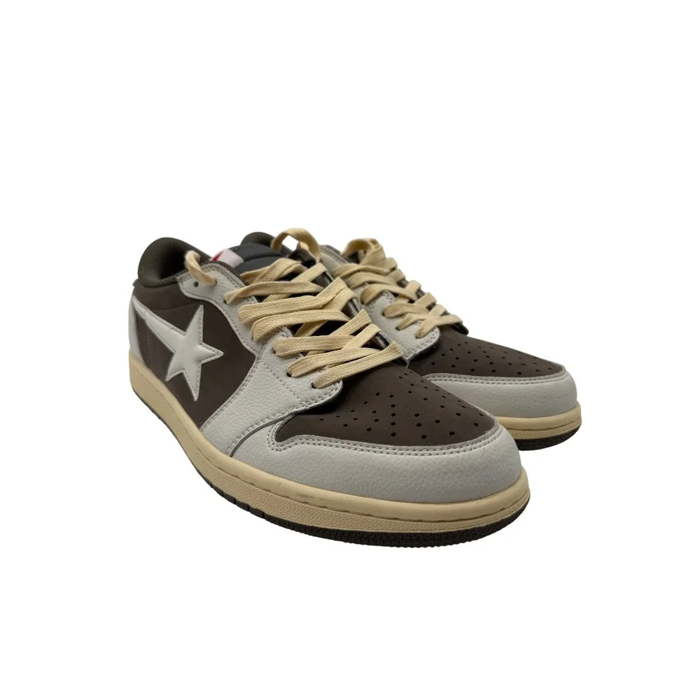 KCPA Star Low Sneakers Mens 11 Brown Cream Excellent Streetwear Skate Shoes